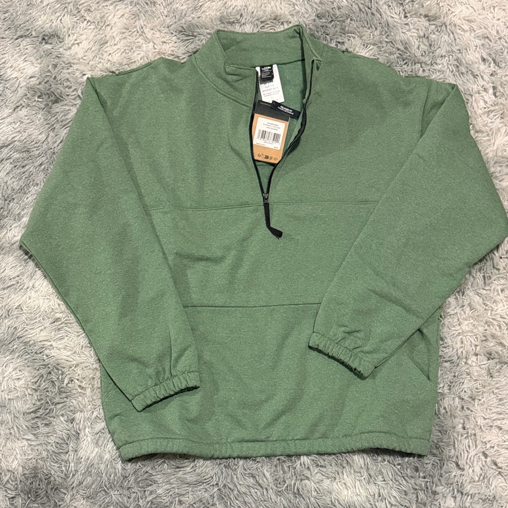 The North Face Regrind Quarter Zip fleece sweater Large New